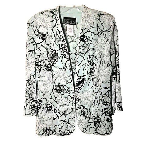 Alex Evenings 2-Piece Dress Mint Green Glimmer Sparkle with Jacket Size Large - Picture 1 of 9